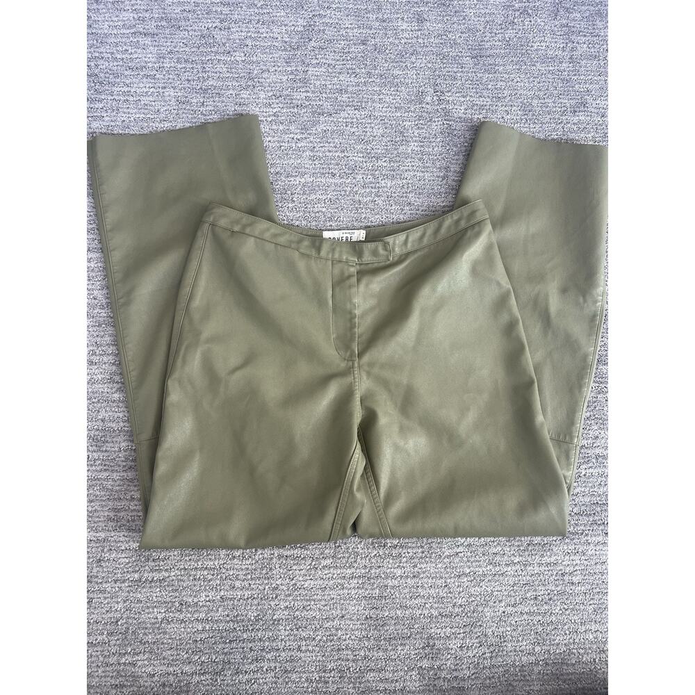 Sovere Influence Leatherette Pant in Green Tea Retail $189 SOLD OUT Size 12 L
